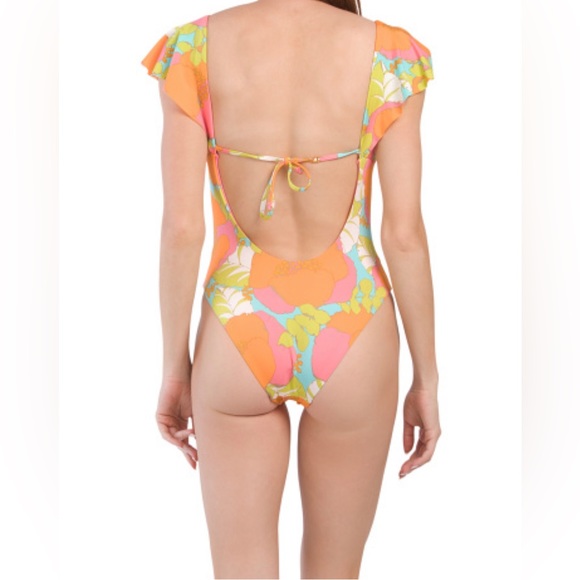 TRINA TURK NEW Playa De Flor One-Piece Swimsuit Size 10 - Picture 2 of 3